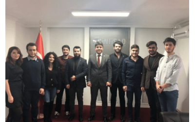 Genç İntisad Yönetimine Başkanımız Tarafından Rozetleri Takıldı.