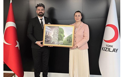 İNTİSAD Genel Başkanı Çağrı Avcu ve Yönetim Kurulu’ndan Türk Kızılay Genel Başkanı Burcu Kösem’e Ziyaret